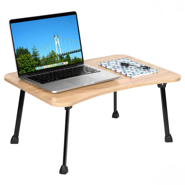 a small desk to work when you are sitting on the ground